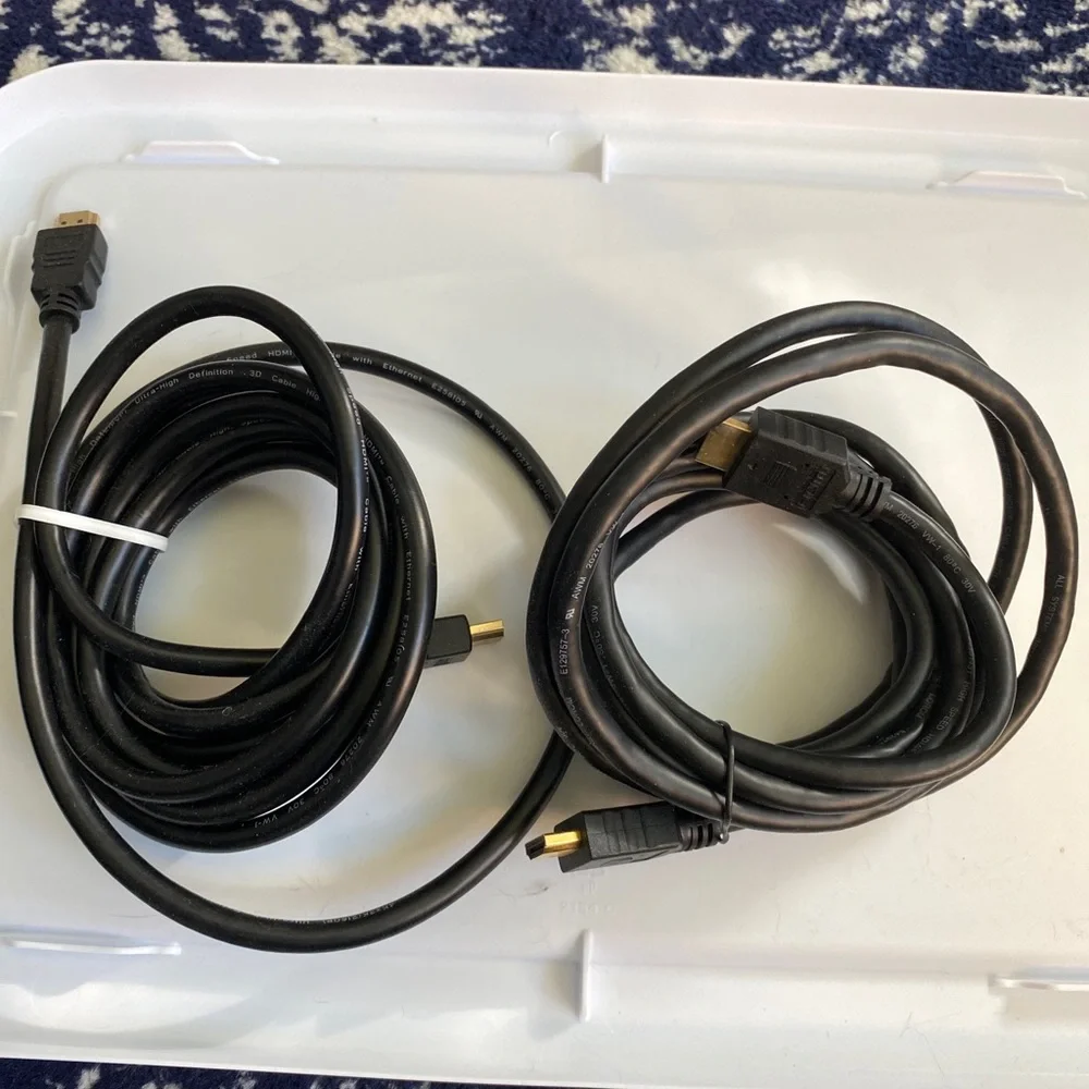 2x Premium HDMI Cable 6ft for BLURAY 3d DVD Ps3 HDTV Xbox LCD HD TV 1080p